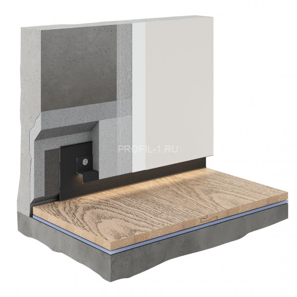 Алюминиевый теневой плинтус Decaro D002.2A Black черный с возможностью LED подсветки 2 м Алюминиевый теневой плинтус Decaro D002.2A Black черный с возможностью LED подсветки 2 м