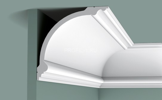 Потолочный плинтус Orac Decor Purotouch C338 белый полиуретан 184х184 мм 2м