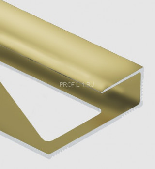 Профиль для ламината оконечный Panel L алюминий 10 мм PV44-05 золото блестящее 2,7 м Профиль для ламината оконечный Panel L алюминий 10 мм PV44-05 золото блестящее 2,7 м