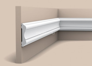 Гибкий молдинг Orac Decor Purotouch P8040F белый полиуретан 101х22 мм 2м