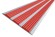 Алюминиевая полоса с резиновыми вставками 100 мм АП-100 красный 2,0 м