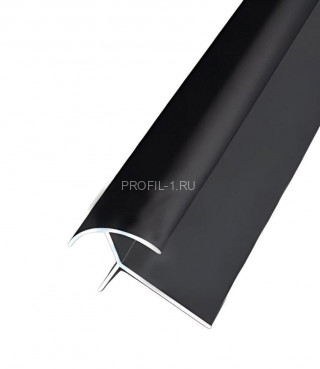 Алюминиевый профиль для наружних углов закладной 10х10 мм ПО-10х10 черный матовый 2.7 м Алюминиевый профиль для наружних углов закладной 10х10 мм ПО-10х10 черный матовый 2.7 м