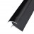 Алюминиевый профиль для наружних углов закладной 10х10 мм ПО-10х10 черный матовый 2.7 м