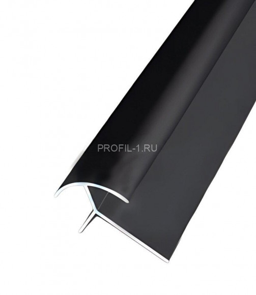 Алюминиевый профиль для наружних углов закладной 10х10 мм ПО-10х10 черный матовый 2.7 м Алюминиевый профиль для наружних углов закладной 10х10 мм ПО-10х10 черный матовый 2.7 м