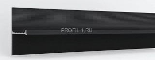 Алюминиевый теневой плинтус Laconistiq REGULAR 45 черный 3 м Алюминиевый теневой плинтус Laconistiq REGULAR 45 черный 3 м