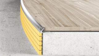 Алюминиевый С-профиль гибкий 10 мм Effector 3,0 м S 53.01 серебро