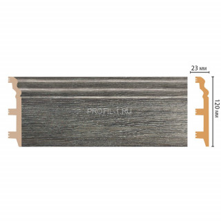 Плинтус напольный DECOMASTER D233-86 ШК/8 (120x23x2400) цвет Дуб скандинавский