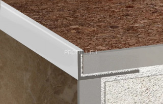 L-образный профиль алюминий 6 мм ПО-Г6 серебро матовое  2,7 м