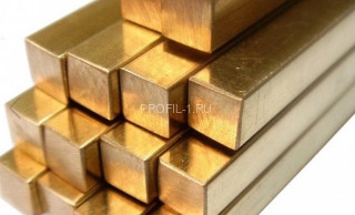 Латунный квадратный пруток PQ 6х6 ON 6х6 полированный 3м