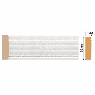 Молдинг DECOMASTER 156-42 ДМ (51x11x2400) цвет Белый с перламутром Молдинг DECOMASTER 156-42 ДМ (51x11x2400) цвет Белый с перламутром