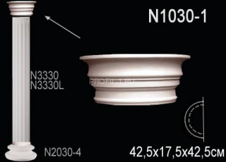 Капитель полуколонны Перфект N1030-1 полиуретан 175х425х212 мм Капитель полуколонны Перфект N1030-1 полиуретан 175х425х212 мм