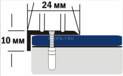 Алюминиевый порог угловой 10х24 мм с насечками Д1 Серебро НЕ 2,7 м (упаковка 10 штук) Алюминиевый порог угловой 10х24 мм с насечками Д1 Серебро НЕ 2,7 м (упаковка 10 штук)