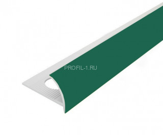 С-профиль ПВХ для плитки 8 мм Cezar 111 Зеленый 2,5 м (10 штук)