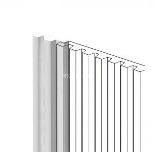 Финишный молдинг HiWood LF129A NP белый 11х34 мм 2,7 м Финишный молдинг HiWood LF129A NP белый 11х34 мм 2,7 м