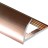Алюминиевый профиль для плитки С-образный 10 мм PV17-15 розовый блестящий 2,7 м