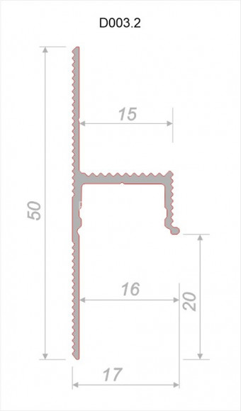 Алюминиевый теневой плинтус Decaro D003.2A Black черный с возможностью LED подсветки 2 м