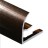 Профиль С-образный для плитки гибкий алюминий 8 мм PV25-07 бронза блестящая 2,7 м