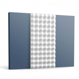 Декоративная стеновая панель 3D Orac Decor W115 белая полиуретан 23х250 мм 2м