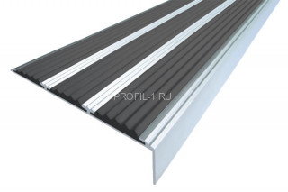 Алюминиевый угол-порог противоскользящий 22х98 мм АУ-98 черный 2,0 м Алюминиевый угол-порог противоскользящий 22х98 мм АУ-98 черный 2,0 м