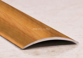 Порог алюминиевый полукруглый 30 мм Cezar LPO 30 ольха 1,0 м