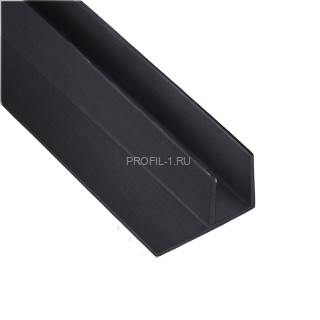 Алюминиевый F-профиль под панель 4 мм ОП-500 черный 3м