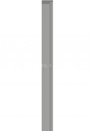 Левая планка для реечной панели VOX LINERIO M-LINE серая 2650х42х12 мм Левая планка для реечной панели VOX LINERIO M-LINE серая 2650х42х12 мм