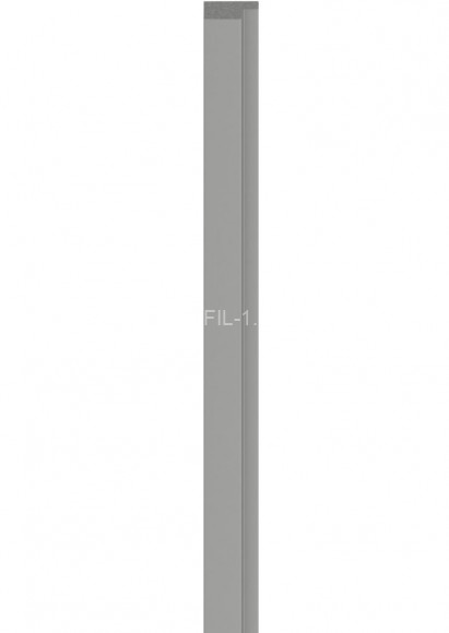 Левая планка для реечной панели VOX LINERIO M-LINE серая 2650х42х12 мм Левая планка для реечной панели VOX LINERIO M-LINE серая 2650х42х12 мм