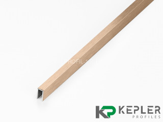 П-профиль бордюрный 10х5 мм из нержавеющей стали SS 304 FSUP05-RS S.S.304 розовое золото сатинированное 2.7 м