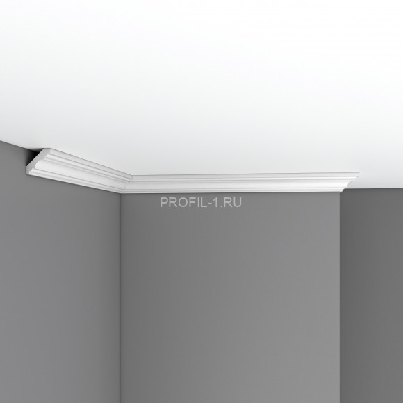 Плинтус потолочный гибкий FLEXIBLE 31х31х2400 мм Decomaster 96681FL из полиуретана белый под покраску Плинтус потолочный гибкий FLEXIBLE 31х31х2400 мм Decomaster 96681FL из полиуретана белый под покраску