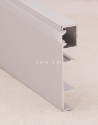 Алюминиевый светодиодный плинтус ПЛС-80 серебро матовое 3 м Алюминиевый светодиодный плинтус ПЛС-80 серебро матовое 3 м