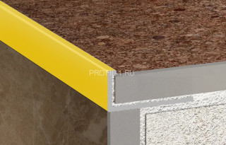 L-образный профиль алюминий 6 мм ПО-Г6 золото матовое  2,7 м