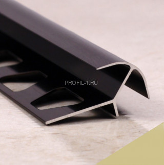 Алюминиевый профиль для наружных углов под плитку ПО-8х8 бронза матовая 2,7 м