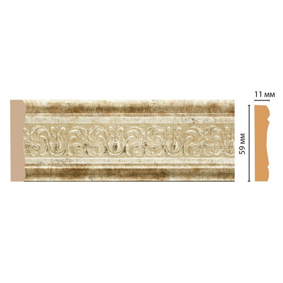 Молдинг DECOMASTER 164-127 ДМ (59x11x2400) цвет Бронза Молдинг DECOMASTER 164-127 ДМ (59x11x2400) цвет Бронза