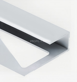 Алюминиевый П-профиль окантовочный Panel L для ламината 10 мм PV44-03 серебро блестящее 2,7 м
