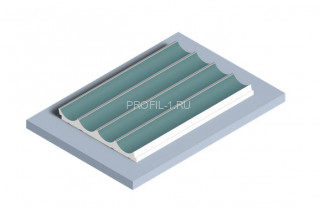 Стеновая панель 12х120 мм HiWood LV139 BU27 зеленый 2,7 м