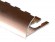 Профиль для плитки С-образный алюминий гибкий 12 мм PV21-15 розовый блестящий 2,7 м