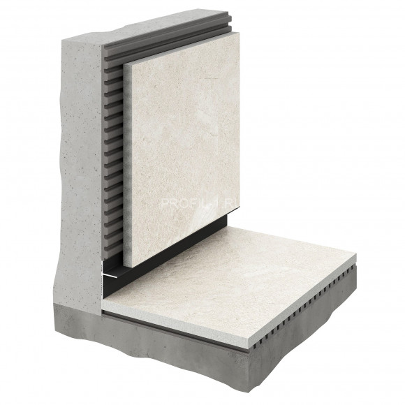 Алюминиевый теневой плинтус Decaro D004.1 без покрытия 2 м