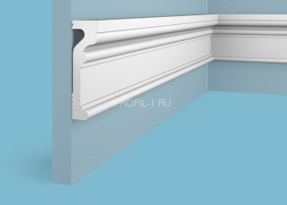 Молдинг Cosca MX-045 белый полистирол 27х91 мм 2м