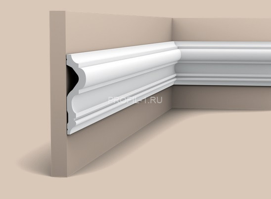 Гибкий молдинг Orac Decor Purotouch P8050F белый полиуретан 120х30 мм 2м