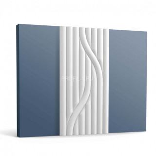 Декоративная стеновая панель 3D Orac Decor W213 белая полиуретан 16х250 мм 2м