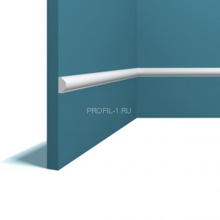 Декоративный молдинг Перфект Плюс P180 белый ударопрочный 11х20 мм 2 м