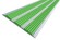 Алюминиевая полоса с резиновыми вставками 100 мм АП-100 зеленый 2,0 м