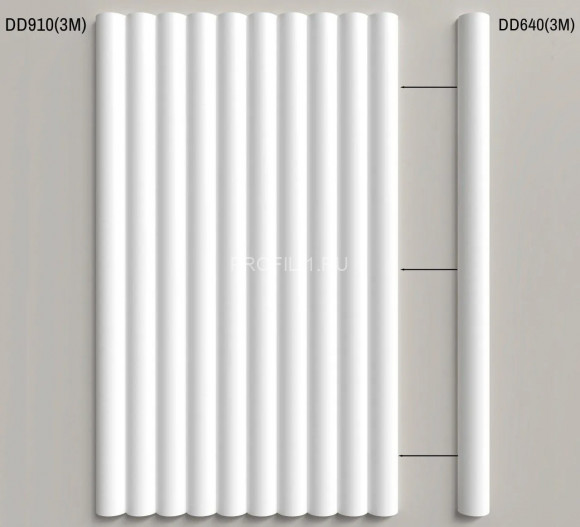 Молдинг Decor-Dizayn DD640(3m) полистирол белый, под покраску 24х13х3000 мм