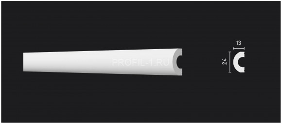 Молдинг Decor-Dizayn DD640(3m) полистирол белый, под покраску 24х13х3000 мм