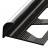 Алюминиевый С-профиль 12 мм ПО-13 черный глянец 2.7 м