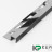 П-профиль закладной 10х10 мм из нержавеющей стали SS 304 FSBP017-10 P S.S.304 полированный 2.7 м
