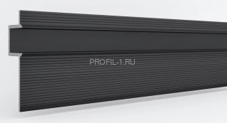 Теневая рейка Laconistiq Classic черная 3 м алюминиевая Теневая рейка Laconistiq Classic черная 3 м алюминиевая