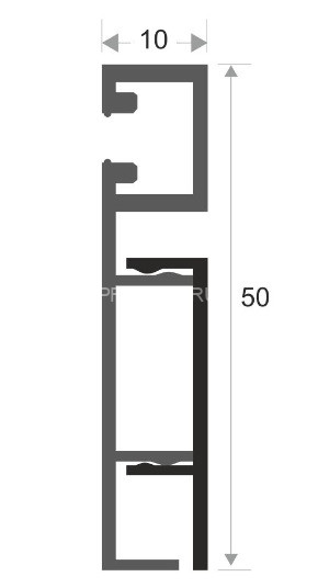 Заглушка металлическая для плинтуса ПЛС-50 серебро матовое (пара)