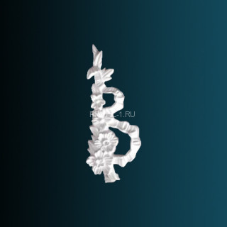 Декоративный орнамент Перфект G2318R правый белый 200х78х23 мм