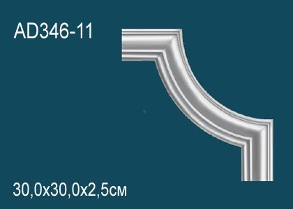 Угловой элемент с орнаментом Перфект AD346-11 300х300 мм